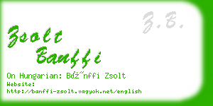 zsolt banffi business card